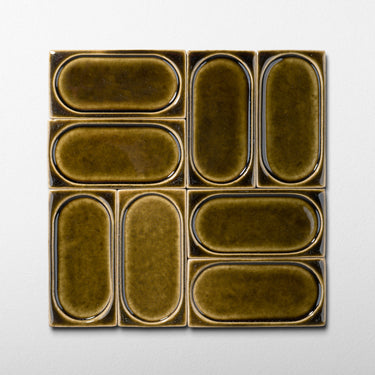 Arco Rotten Avocado 3x6 Glossy Stoneware Tile