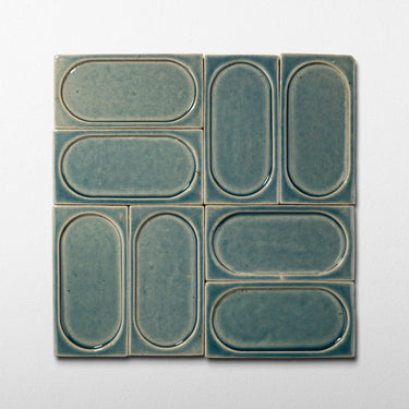 Arco Calypso Blue 3x6 Glossy Stoneware Tile