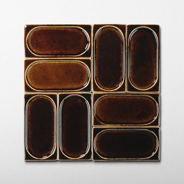 Arco Fig Jam 3x6 Glossy Stoneware Tile