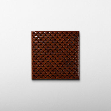 Serpente 4x4 Dark Ruby Ceramic Tile