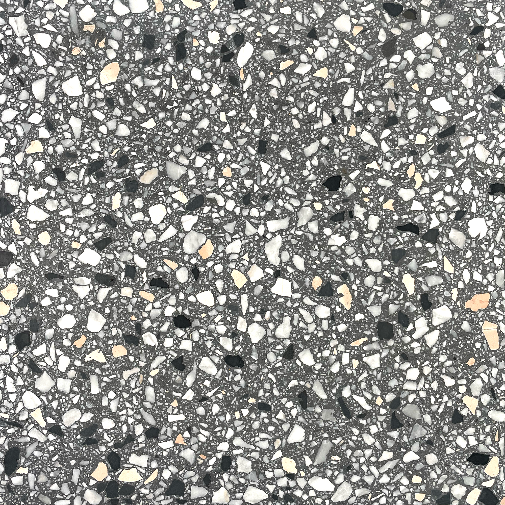 Charcoal Gray 16x16 Terrazzo Tile