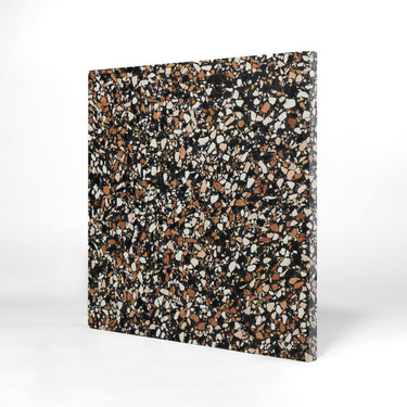 Pizza Carbone 16x16 Terrazzo Tile