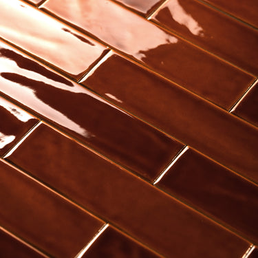 2x8 Amberwood Glossy Ceramic Tile