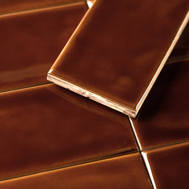 2x8 Amberwood Glossy Ceramic Tile