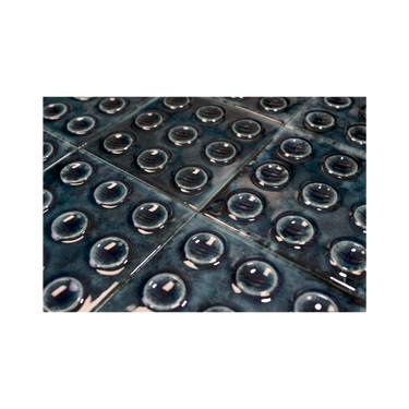 Ocropo 4x4 Circles Sapphire Blue Ceramic Tile