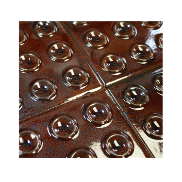 Ocropo 4x4 Circles Dark Ruby Ceramic Tile