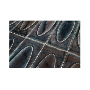 Ocropo 2.5x8 Arch Sapphire Blue Ceramic Tile