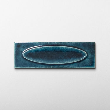 Ocropo 2.5x8 Arch Sapphire Blue Ceramic Tile