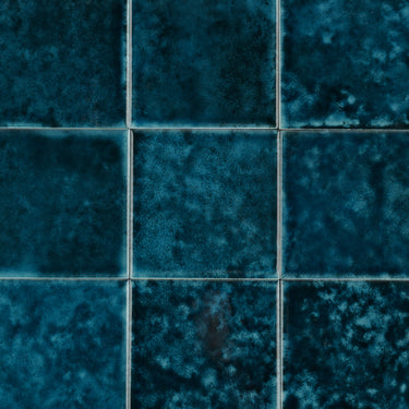 Spruzzatta 4x4 Sapphire Blue Ceramic Tile