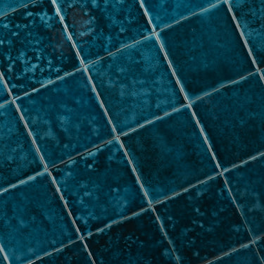 Spruzzatta 4x4 Sapphire Blue Ceramic Tile