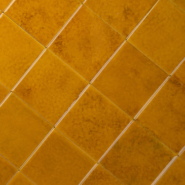 Spruzzatta 4x4 Citron Yellow Ceramic Tile