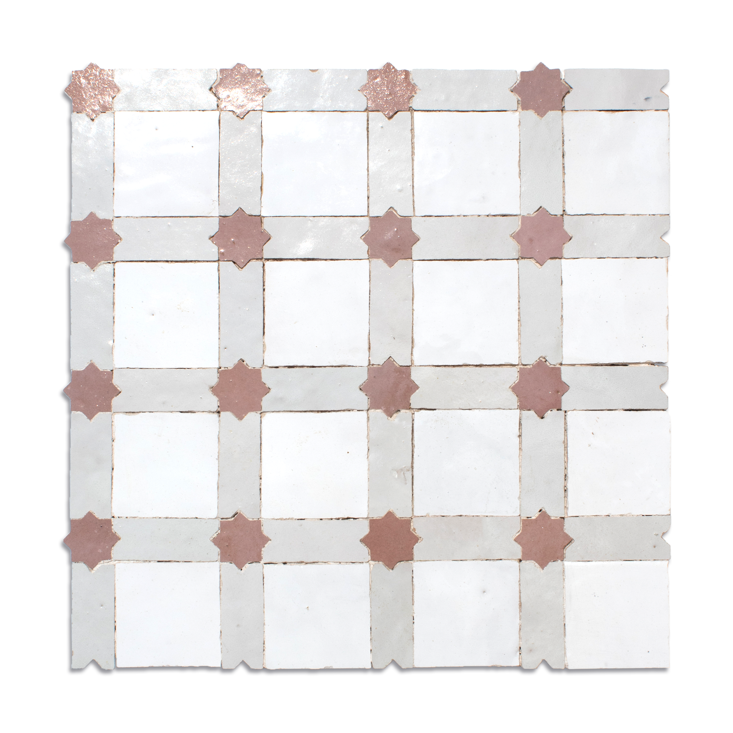 Safim Star with Square Moroccan Zellige Mosaic