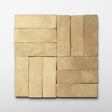 Handmade Moroccan Zellige 2x6 Raw Terracotta Plinthe Tile