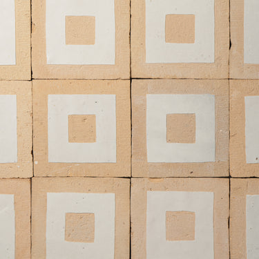 Baroque Classic 4x4 Pearl White Zellige Tile