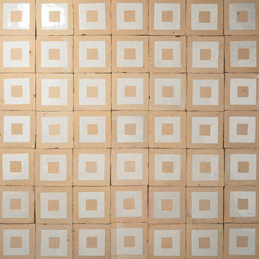Baroque Classic 4x4 Pearl White Zellige Tile
