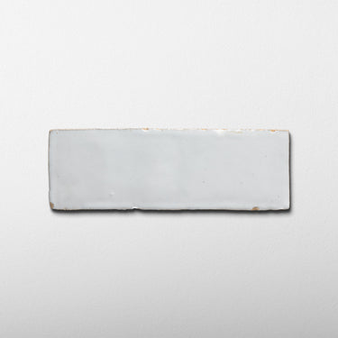 Handmade Moroccan Zellige 2x6 Pearl White Bejmat Terracotta Tile