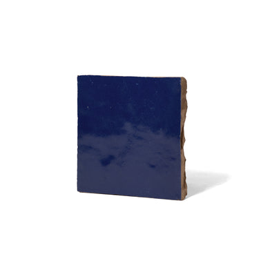 Handmade Moroccan Zellige 4x4 Royal Blue Terracotta Tile