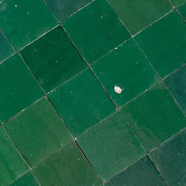 Handmade Moroccan Zellige 4x4 Emerald Green Terracotta Tile
