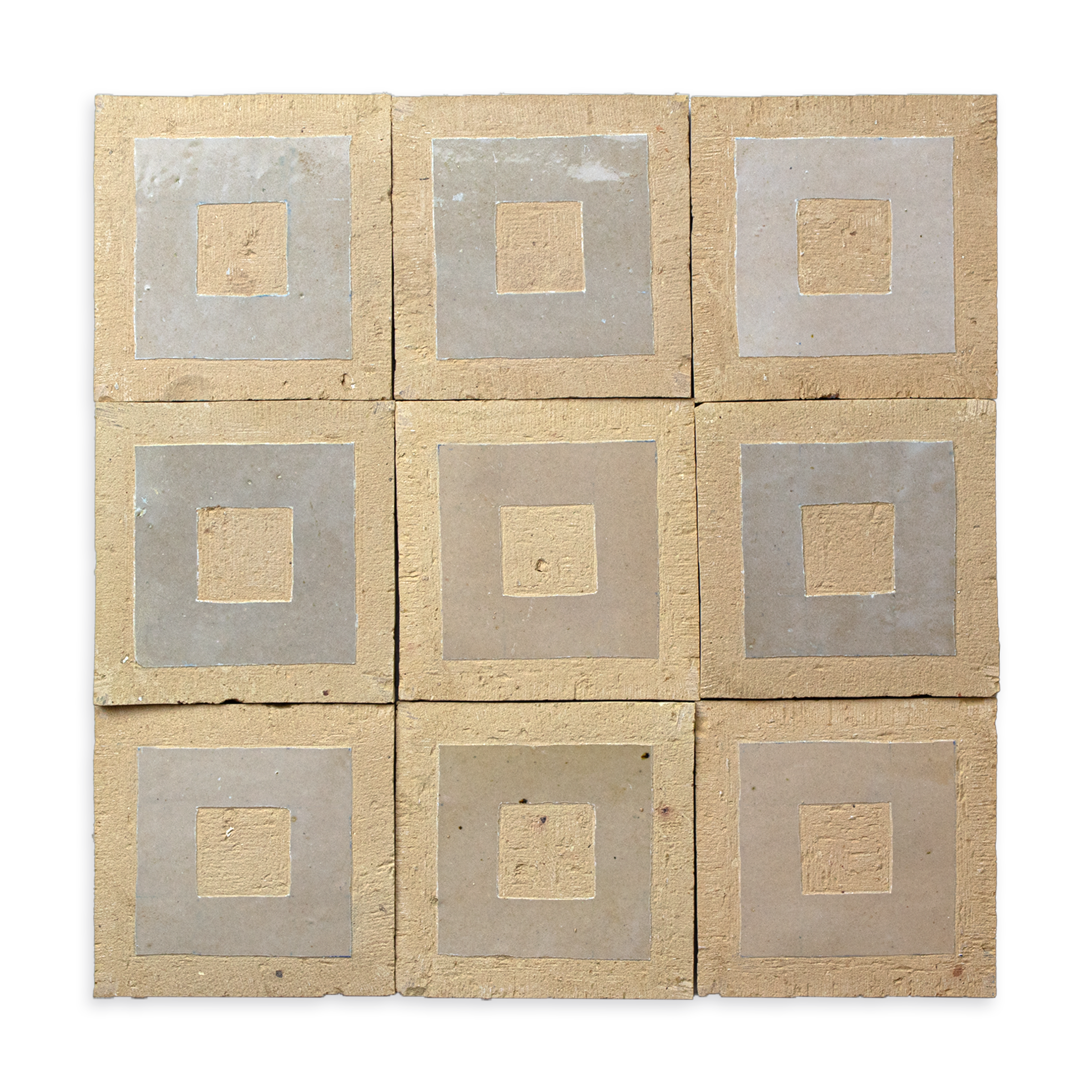 Baroque Classic 4x4 Cotton White Zellige Tile