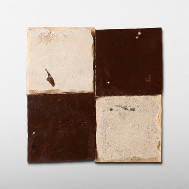 Handmade Moroccan Zellige 4x4 Bitter Terracotta Tile