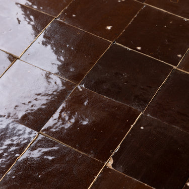 Handmade Moroccan Zellige 4x4 Bitter Terracotta Tile