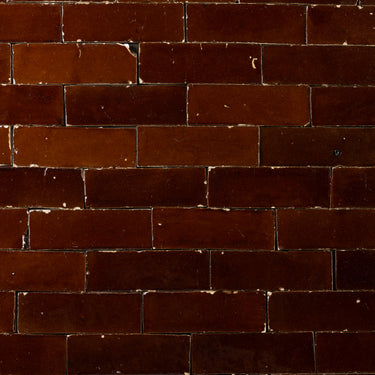 Handmade Moroccan Zellige 2x6 Bitter Bejmat Terracotta Tile