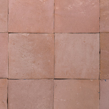 Handmade Moroccan Zellige 4x4 Rose Pink Terracotta Tile