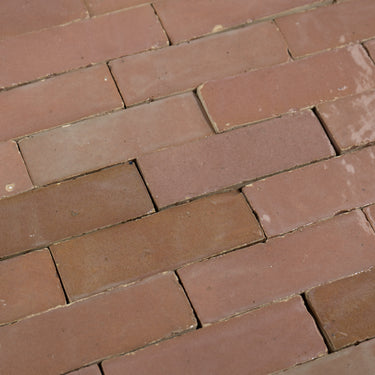 Handmade Moroccan Zellige 2x6 Rose Pink Bejmat Terracotta Tile
