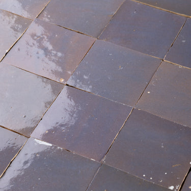 Handmade Moroccan Zellige 4x4 Rotten Plum Terracotta Tile