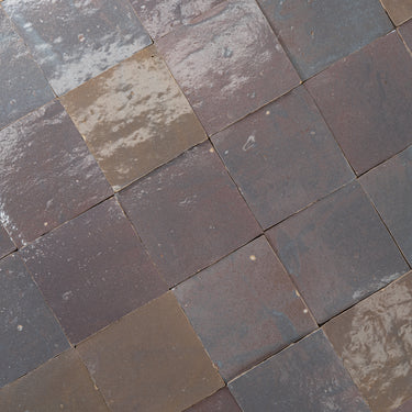 Handmade Moroccan Zellige 4x4 Rotten Plum Terracotta Tile