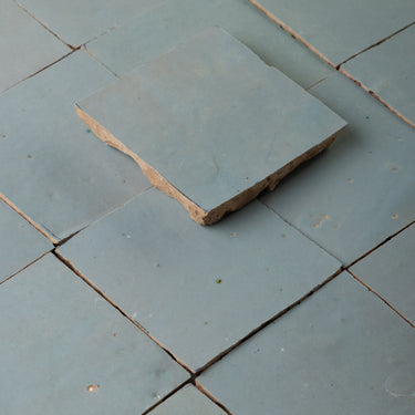 Handmade Moroccan Zellige 4x4 Dirty Martini Terracotta Tile