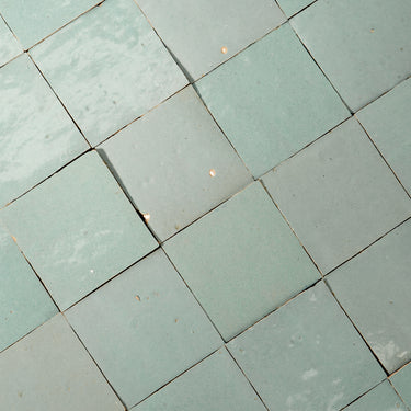 Handmade Moroccan Zellige 4x4 Dirty Martini Terracotta Tile