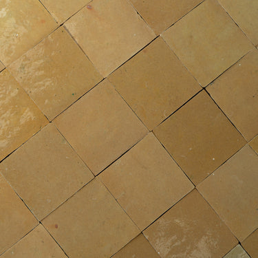 Handmade Moroccan Zellige 4x4 Peanut Terracotta Tile