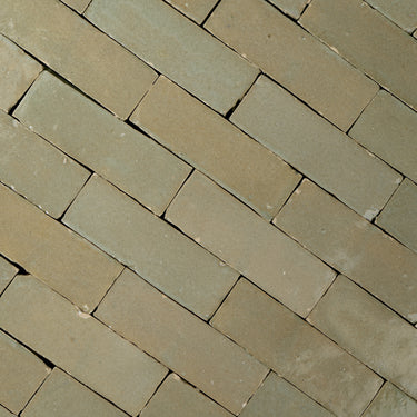 Handmade Moroccan Zellige 2x6 Pale Stone Bejmat Terracotta Tile