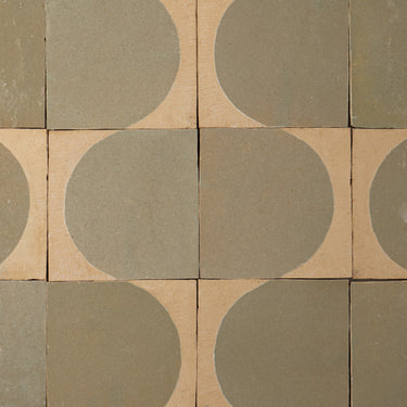 Baroque Arch 4x4 Pale Stone Zellige Tile