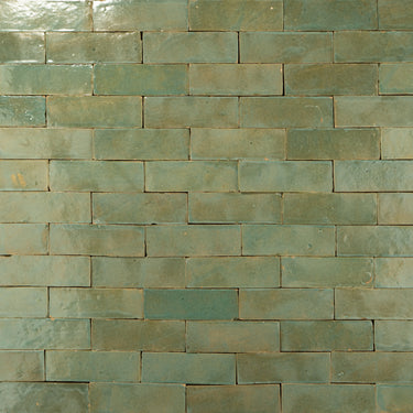 Handmade Moroccan Zellige 2x6 Artichoke Bejmat Terracotta Tile