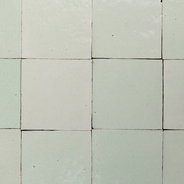 Handmade Moroccan Zellige 4x4 Celery Ice Green Terracotta Tile