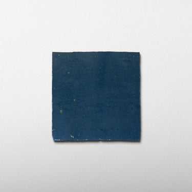 Handmade Moroccan Zellige 4x4 Aegean Blue Terracotta Tile