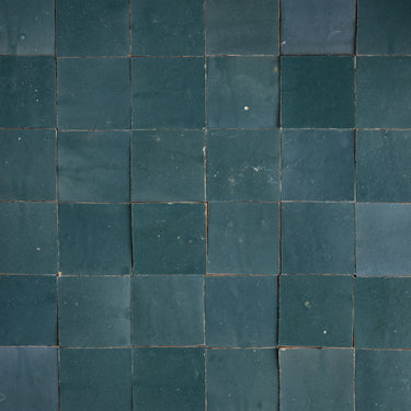 Handmade Moroccan Zellige 4x4 Aegean Green Terracotta Tile