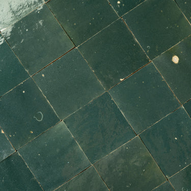 Handmade Moroccan Zellige 4x4 Aegean Green Terracotta Tile