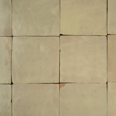 Handmade Moroccan Zellige 4x4 Chardonnay Terracotta Tile