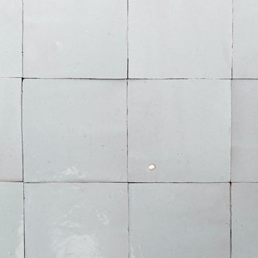 Handmade Moroccan Zellige 4x4 Sky Blue Terracotta Tile