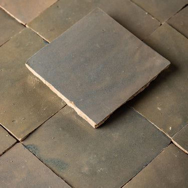 Handmade Moroccan Zellige 4x4 Mellow Rum Terracotta Tile