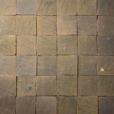Handmade Moroccan Zellige 4x4 Mellow Rum Terracotta Tile
