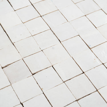 2x2 Himalayan Salt White Moroccan Zellige Mosaic