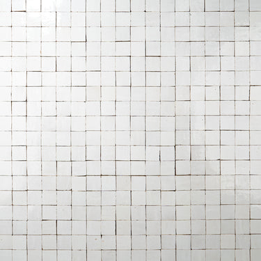 2x2 Himalayan Salt White Moroccan Zellige Mosaic