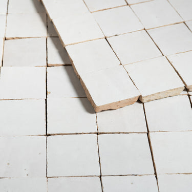 2x2 Himalayan Salt White Moroccan Zellige Mosaic
