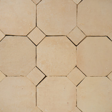 Unglazed Octagon with Unglazed Dots Moroccan Mosaic