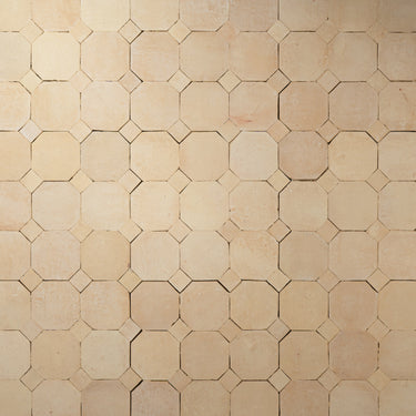 Unglazed Octagon with Unglazed Dots Moroccan Mosaic