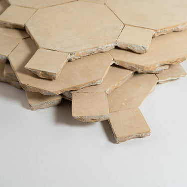 Unglazed Octagon with Unglazed Dots Moroccan Mosaic